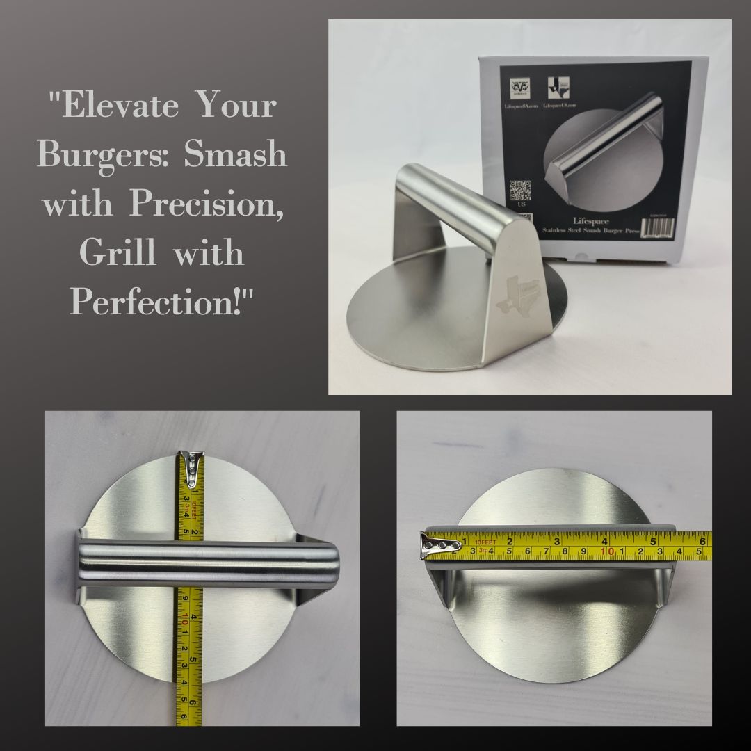 Lifespace Stainless Steel Smash Burger Grill Press - 7 VARIANTS AVAILABLE