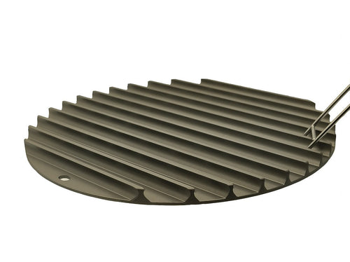 Lifespace Competition Grade Perforated Griddle Steak Grate with Raised Grill Rails - 12.8" & Handle
