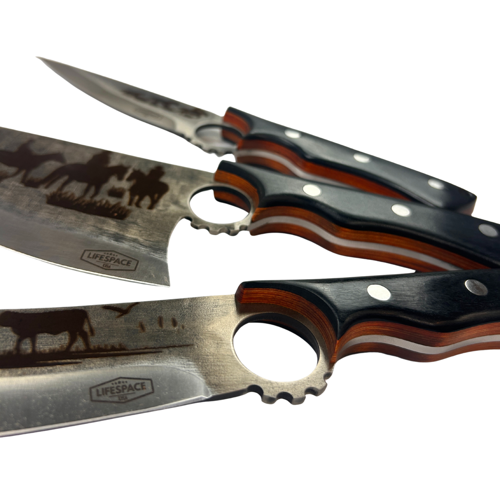 Lifespace Limited Edition Cowboy Kitchen Knife Set - "Cowboy Series"