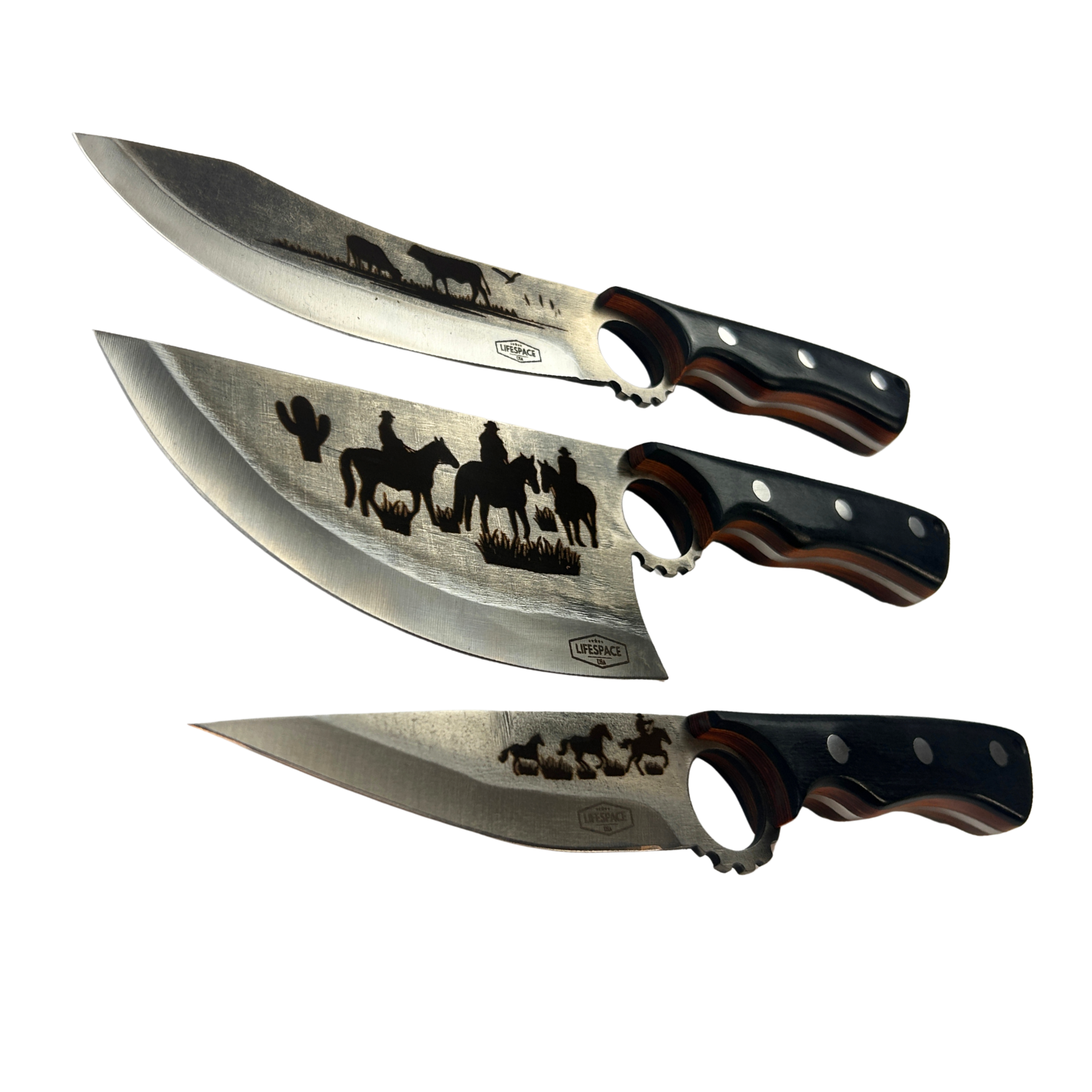 Lifespace Limited Edition Cowboy Kitchen Knife Set - "Cowboy Series"