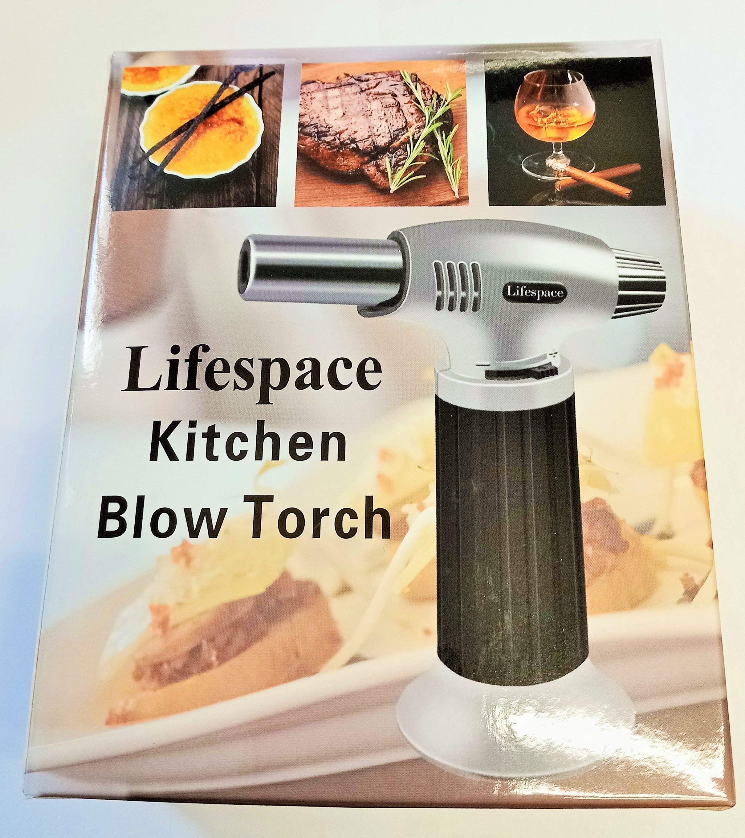 Lifespace Grill Kitchen Creme Brulee Blow Torch Burner with FREE filler nozzle