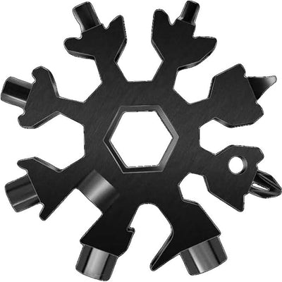 Lifespace 18-in-1 420 Stainless Steel Snowflake Multi Tool - Black
