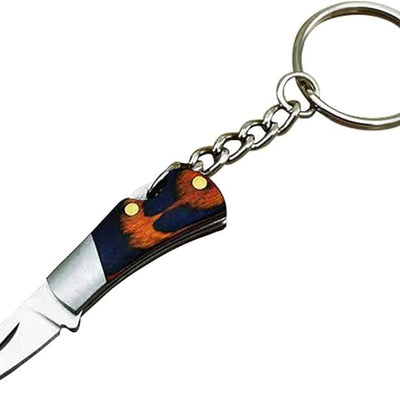 Lifespace Mini Blue Key Chain Stainless Steel Folding Knife