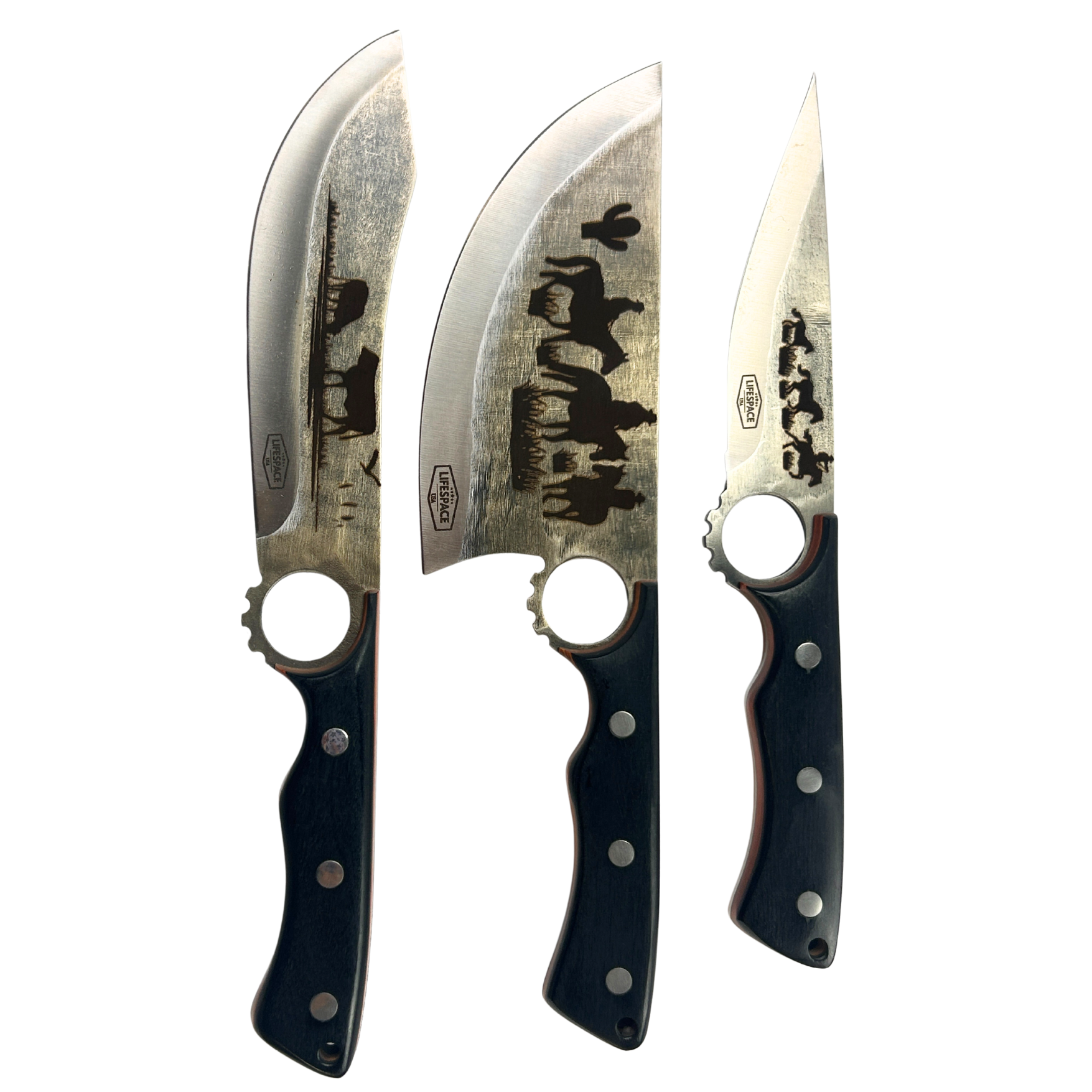 Lifespace Limited Edition Cowboy Kitchen Knife Set - "Cowboy Series"