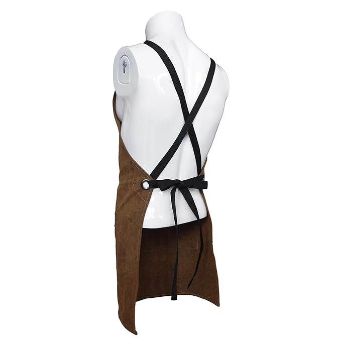 Lifespace Premium Khaki Wax Canvas BBQ Grill Work Apron