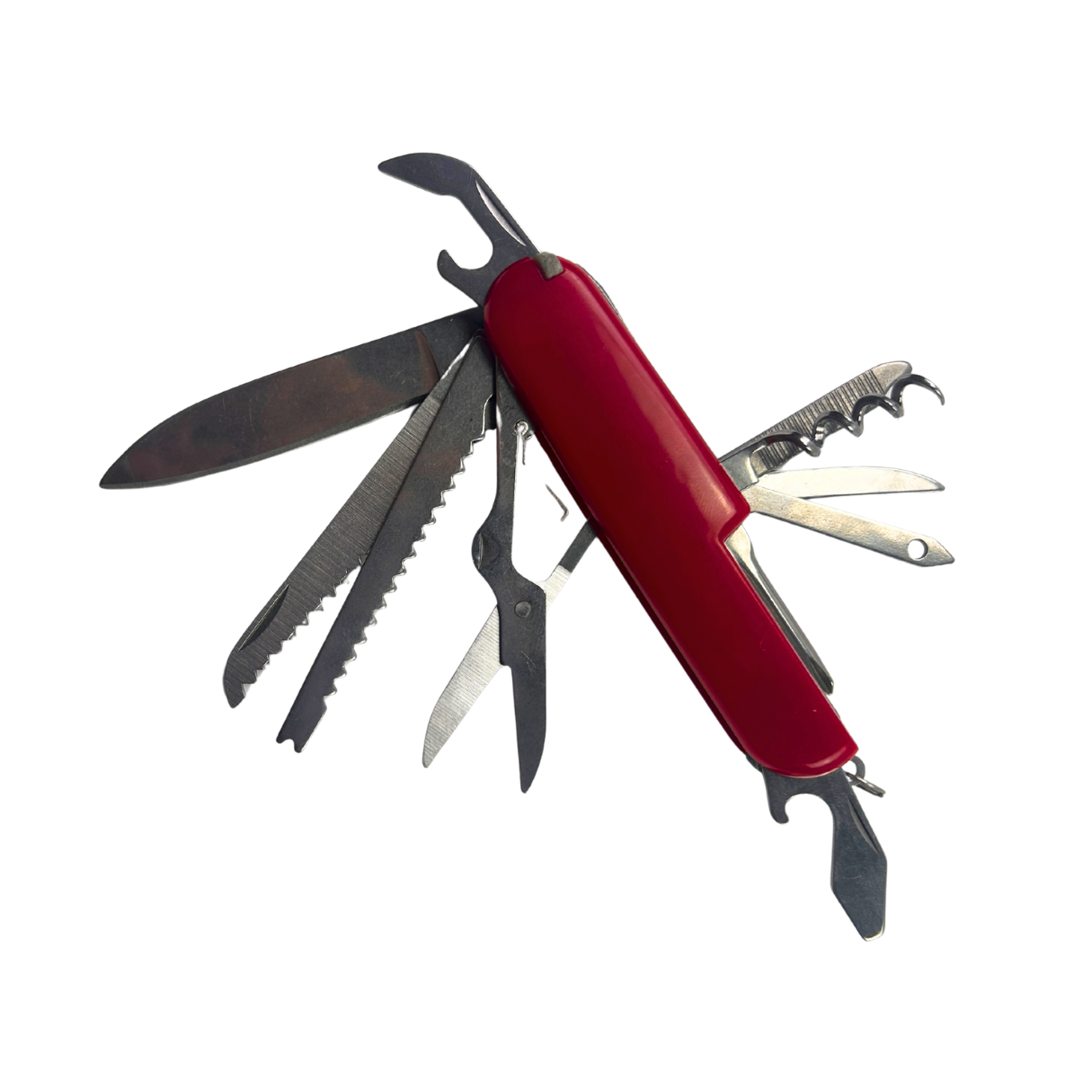 Lifespace 11-in-1 Multi Functional Red EDC Knife - 420 Stainless Steel