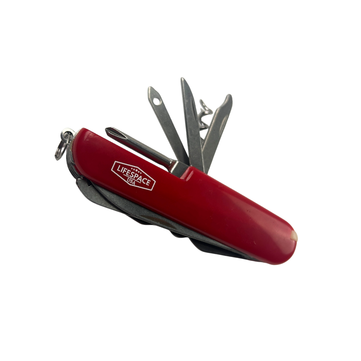 Lifespace 11-in-1 Multi Functional Red EDC Knife - 420 Stainless Steel