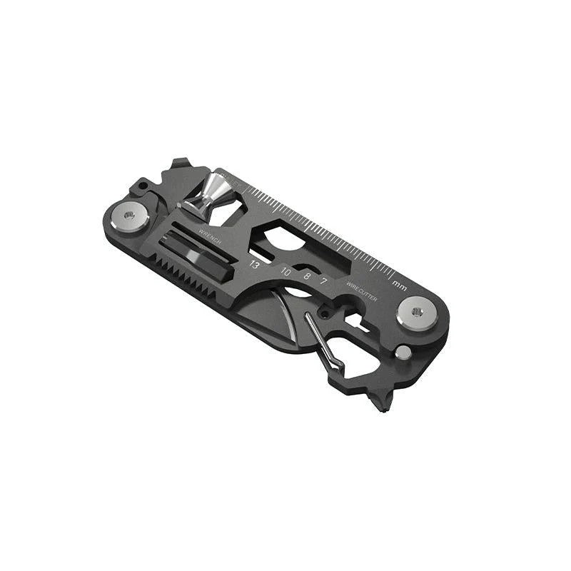 Lifespace 30-in-1 EDC Pocket Knife Multi-Tool — Wallet Size, 420 Stainless Steel (Gun Shape)