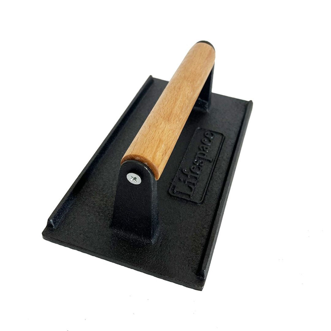 Lifespace Cast Iron Meat / Bacon Press - Rectangle
