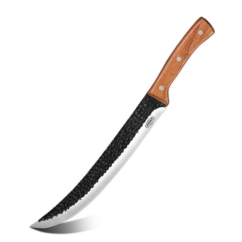 Lifespace 10" Butcher Carving Knife with Rosewood Handle & Sheath