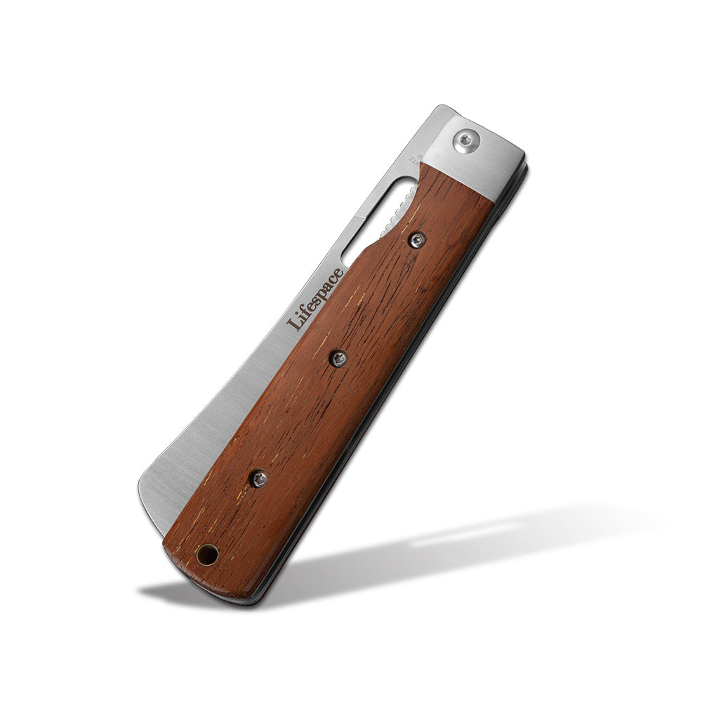 Lifespace Folding Japanese Chef Knife — 440A Stainless Steel, Camp & Outdoor Cooking