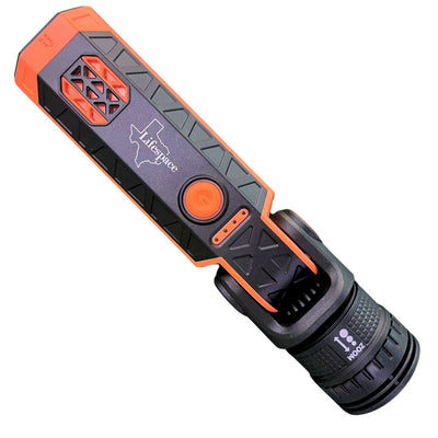 Lifespace Premium 3-in-1 Portable Emergency Flashlight with Siren, USB C-Port & Magnetic Base