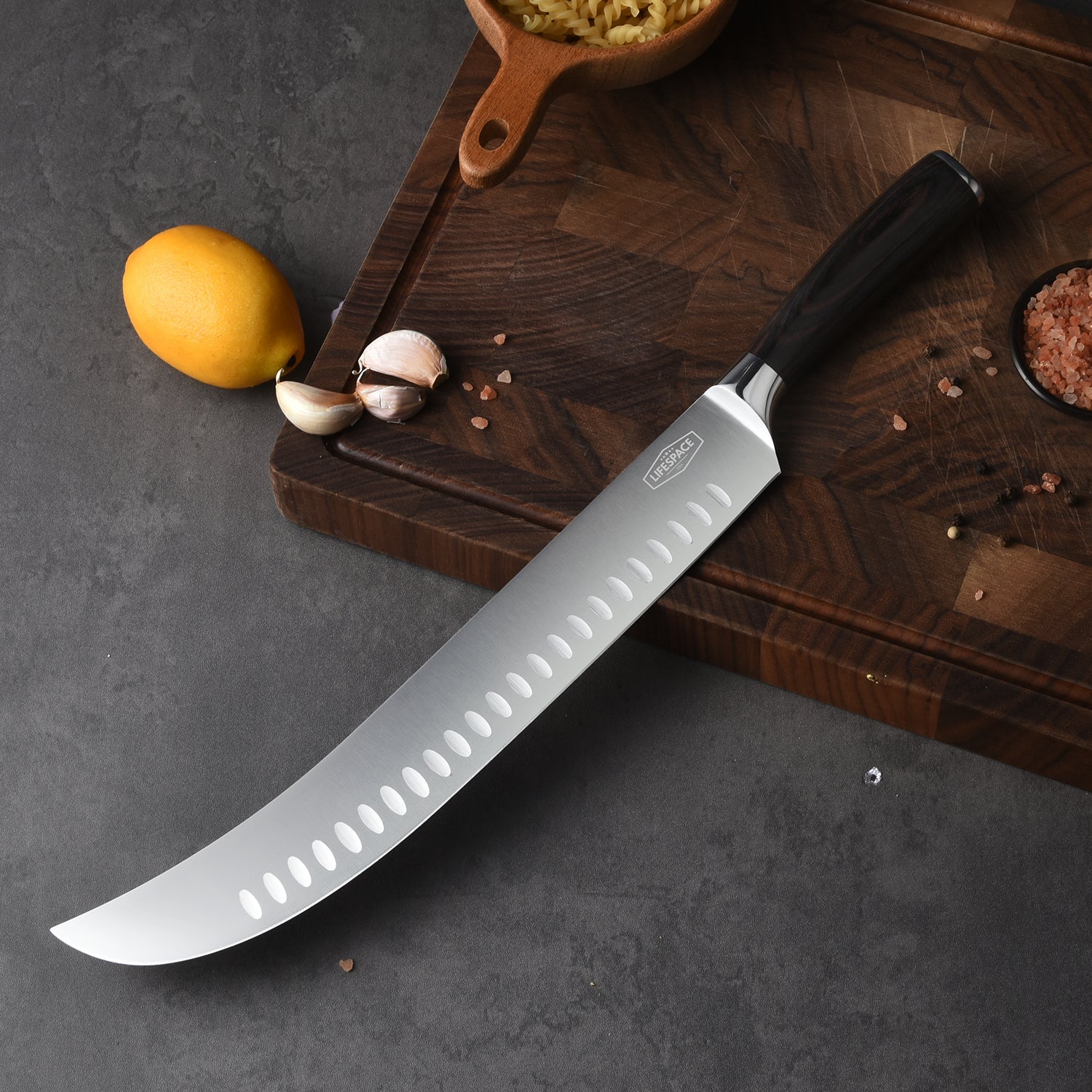 Lifespace 12" Slaughter Slicing Carving Knife in Gift Box