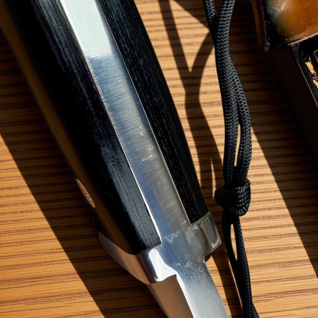 Lifespace Premium AUS-10 SS Kukri Knife with Dragon Leather Sheath – 12.6" Overall