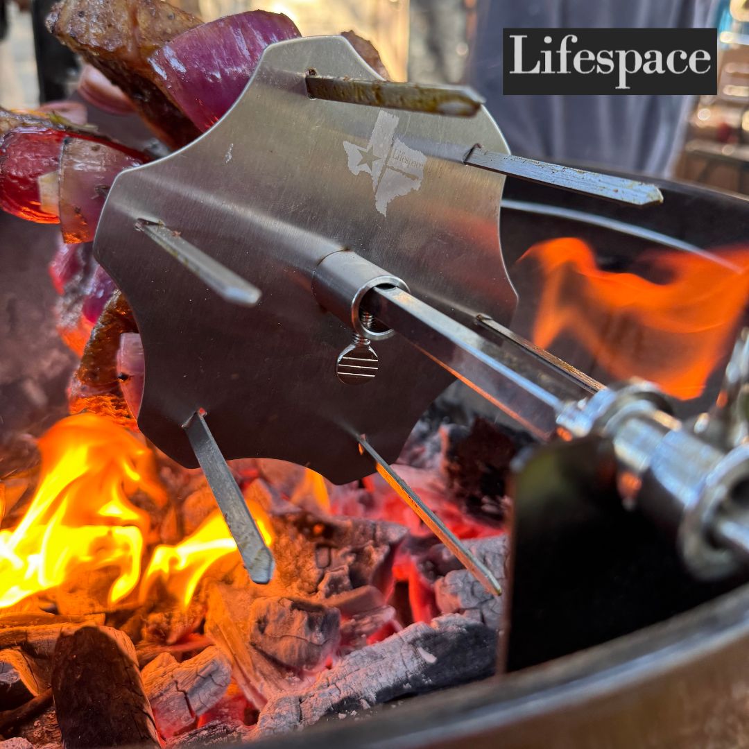 Lifespace Spit Roast Grill Skewer Set