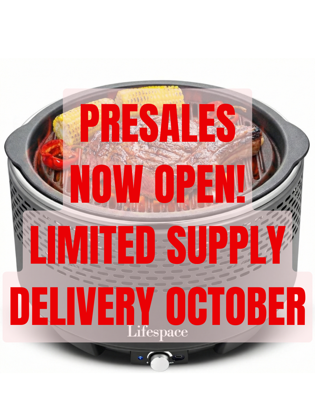 Lifespace Portable Charcoal Grill with Turbo Fan, Dome Lid, Cast Iron Grate & Carry Bag