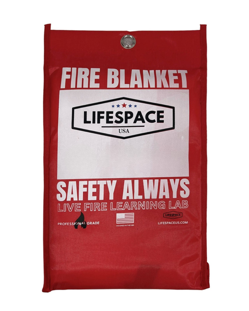 Lifespace Fire Blanket 40" x 40" - Emergency Fire Suppression Blanket