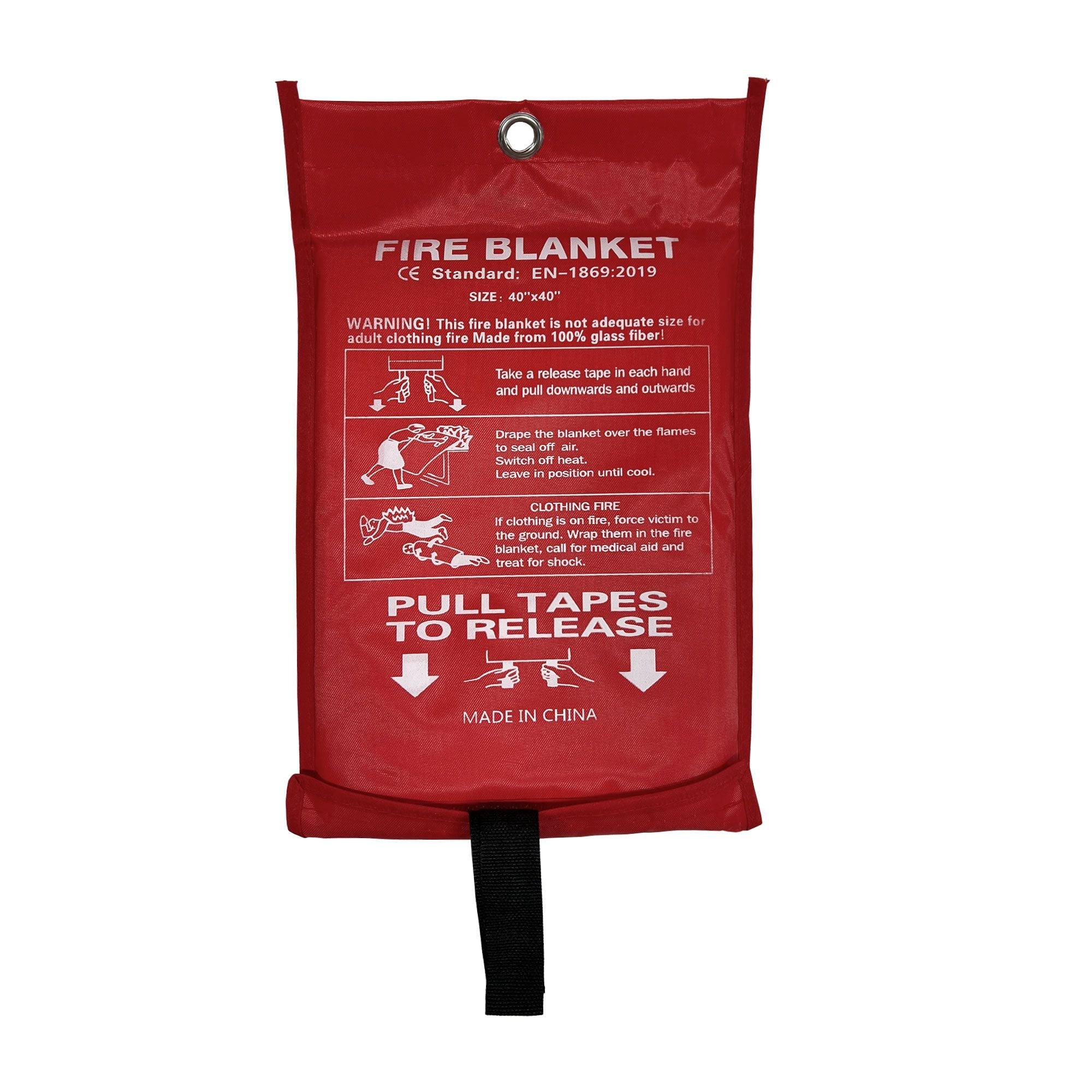 Lifespace Fire Blanket 40" x 40" - Emergency Fire Suppression Blanket