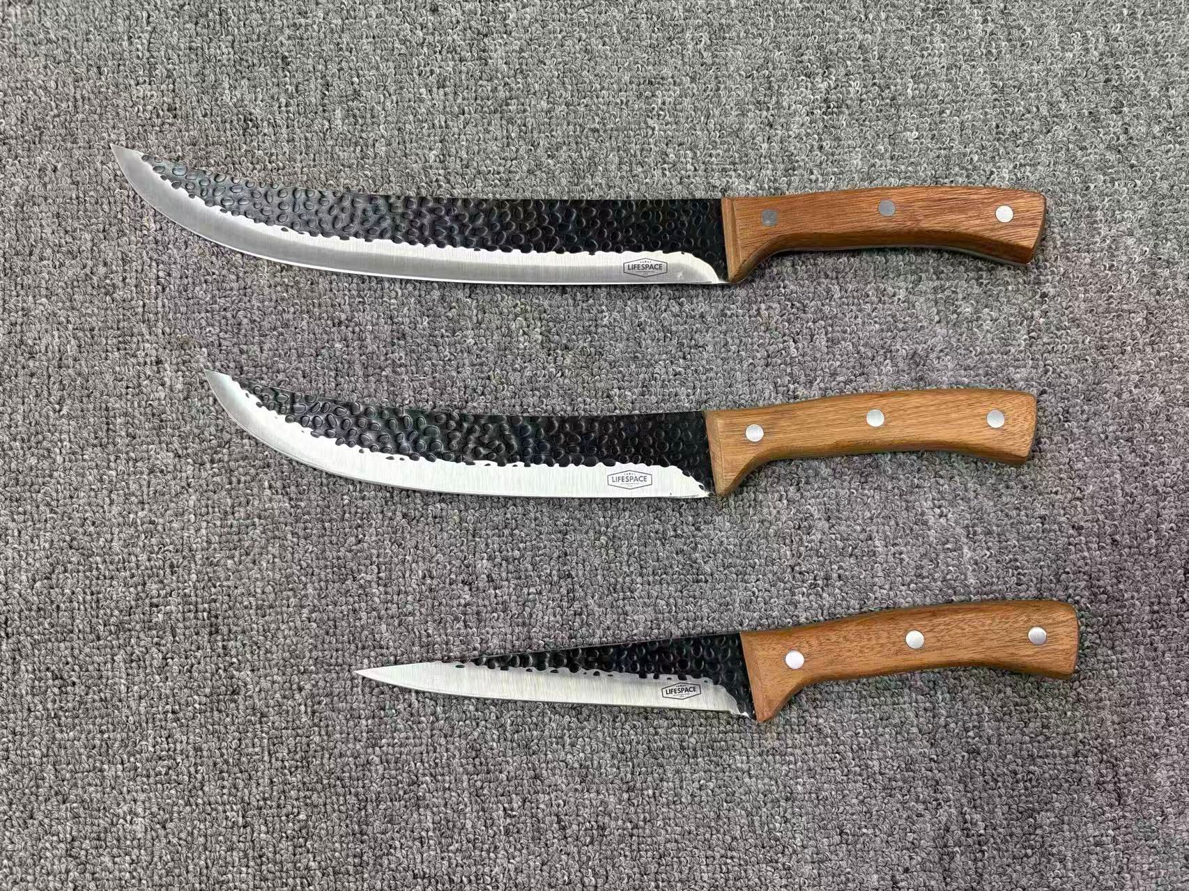 Lifespace 10'' Slaughter Knife with Rosewood Handle & Sheath
