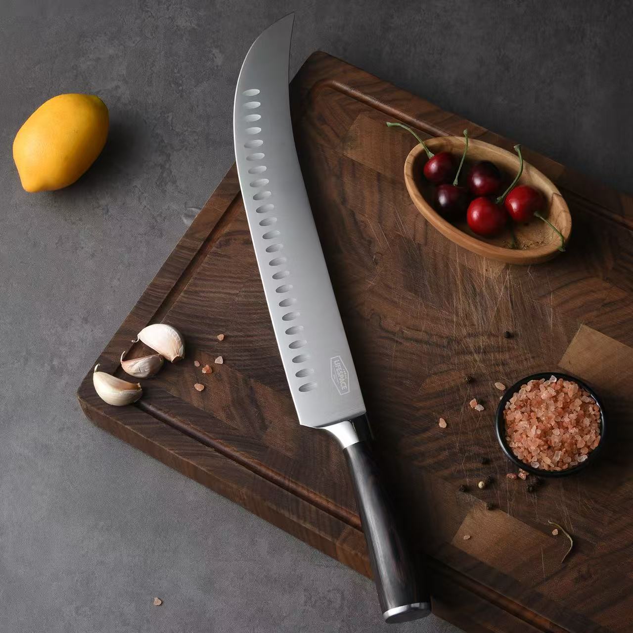 Lifespace 12" Slaughter Slicing Carving Knife in Gift Box