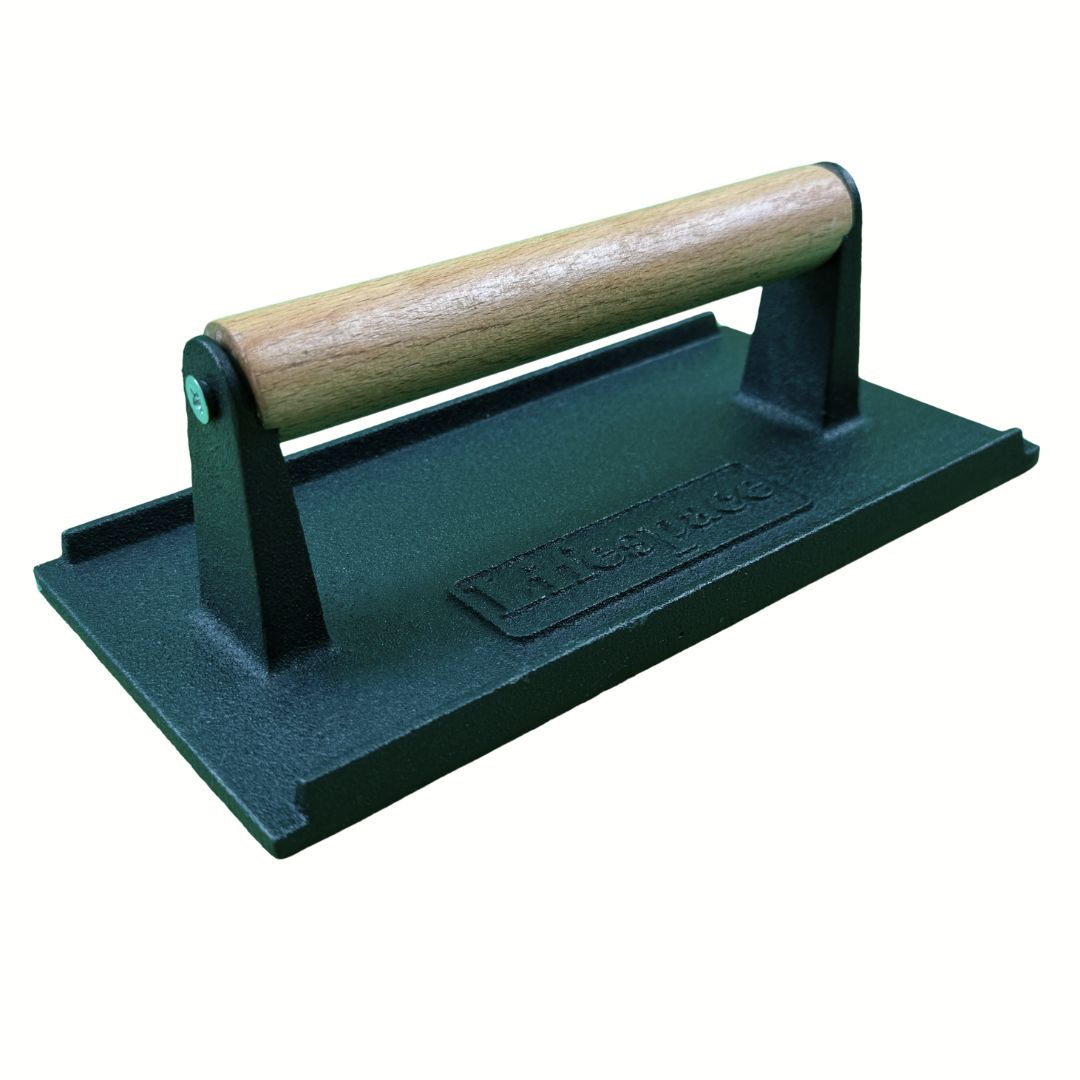 Lifespace Cast Iron Meat / Bacon Press - Rectangle