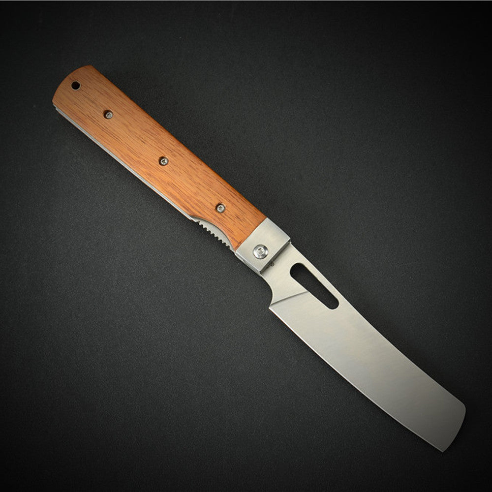 Lifespace Folding Japanese Chef Knife — 440A Stainless Steel, Camp & Outdoor Cooking
