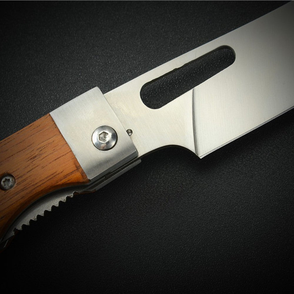 Lifespace Folding Japanese Chef Knife — 440A Stainless Steel, Camp & Outdoor Cooking