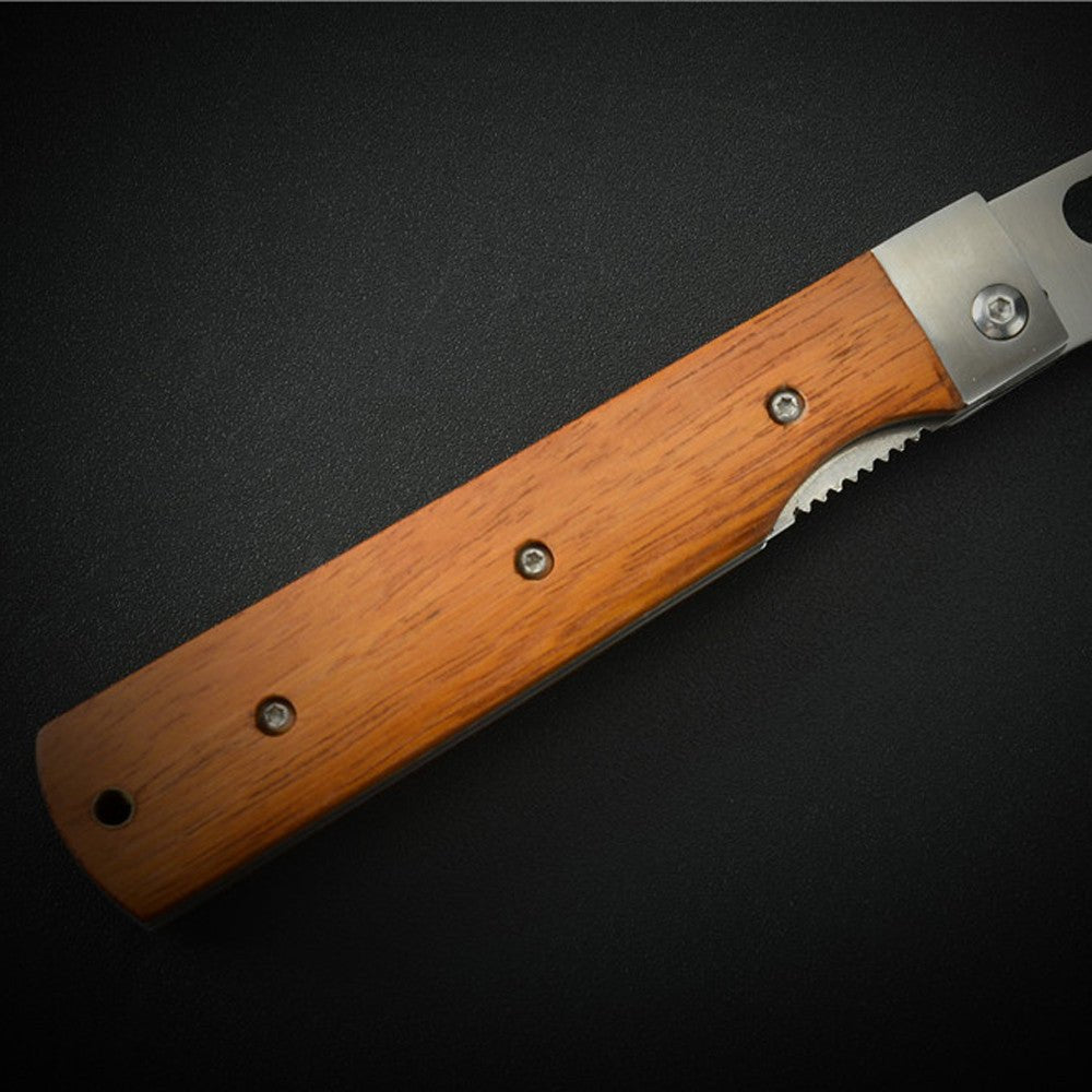 Lifespace Folding Japanese Chef Knife — 440A Stainless Steel, Camp & Outdoor Cooking