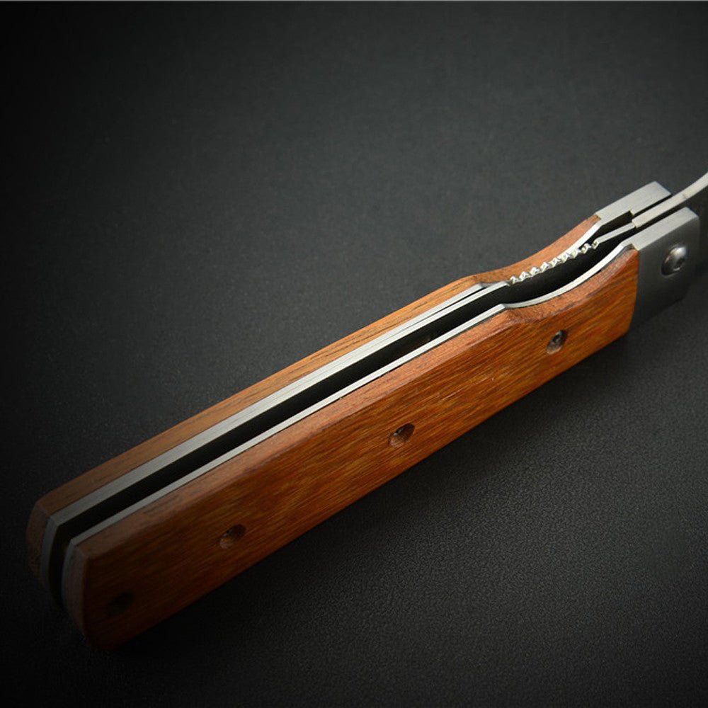 Lifespace Folding Japanese Chef Knife — 440A Stainless Steel, Camp & Outdoor Cooking