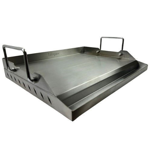 Lifespace 17.5 Inch Stainless Steel BBQ Flat Top Griddle