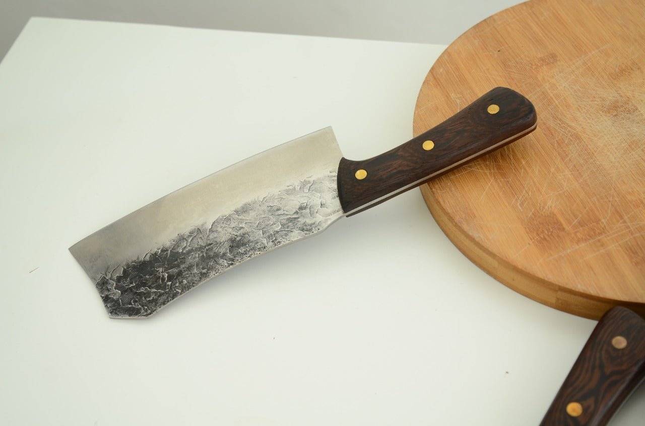 Lifespace 8" Chef Chopping Cleaver with 3 Rivets & Wood Handle - Lifespace