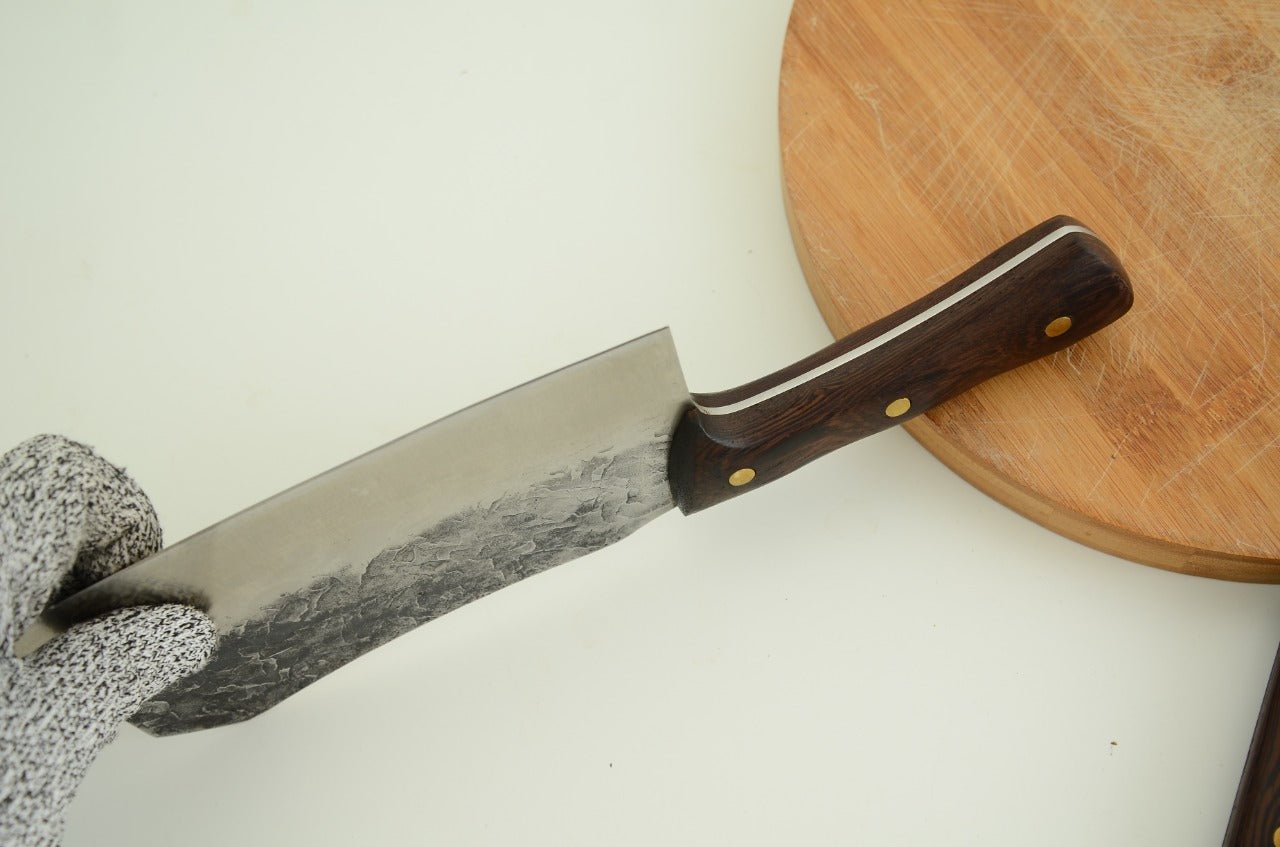 Lifespace 8" Chef Chopping Cleaver with 3 Rivets & Wood Handle - Lifespace