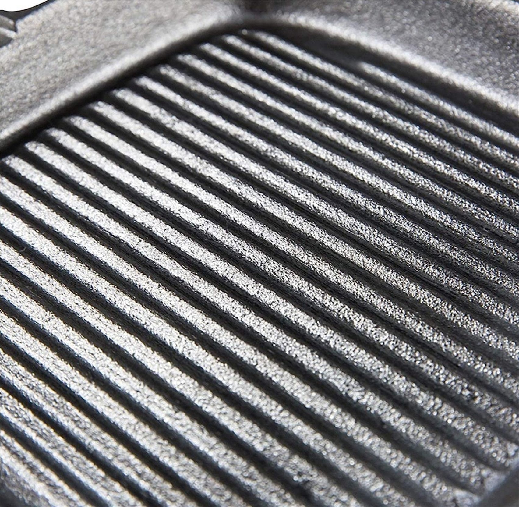 Lifespace Cast Iron Square Griddle Pan - 10"