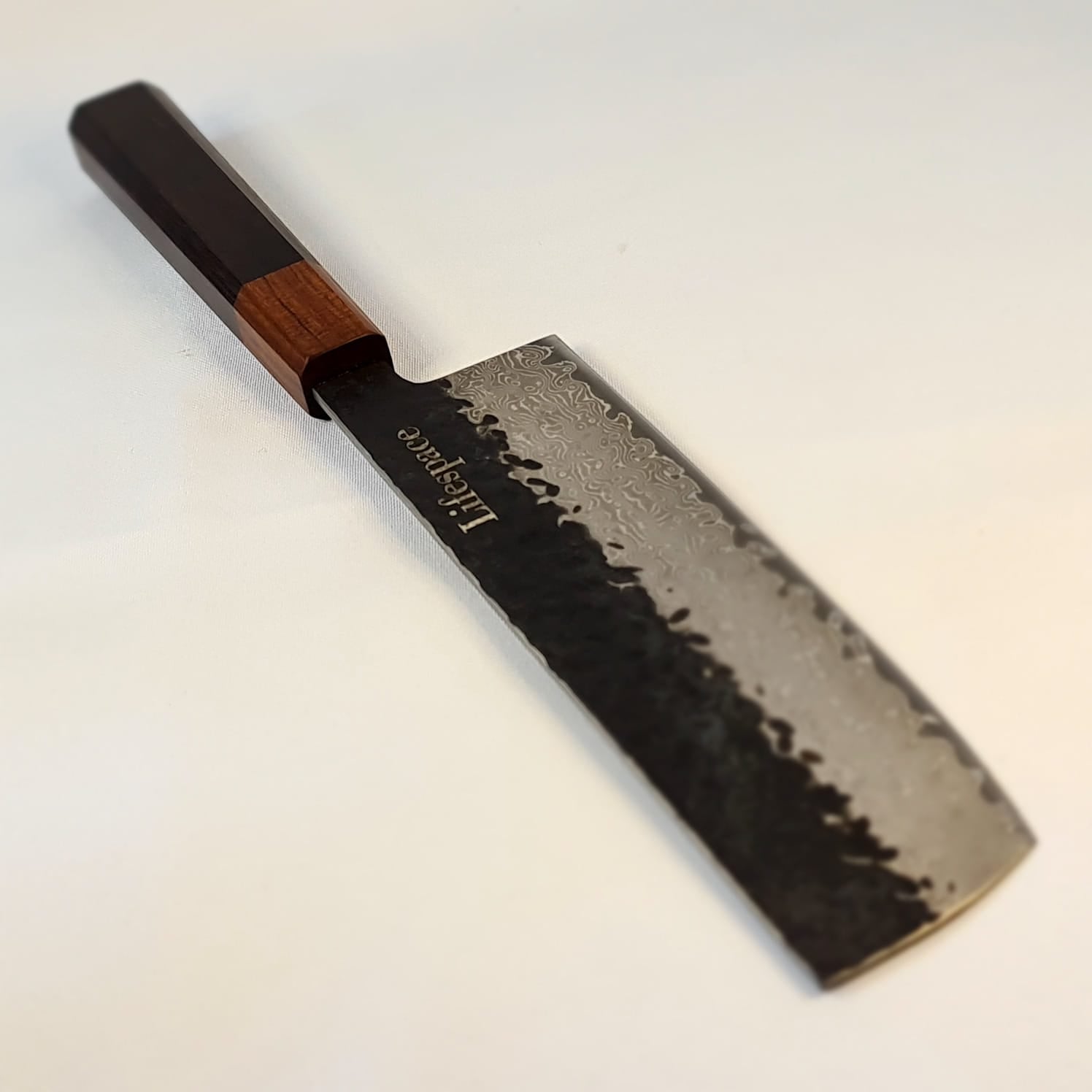 Lifespace Hand Forged Japanese 'Nakiri' vg10 Damascus Bunka Cleaver in Gift Box