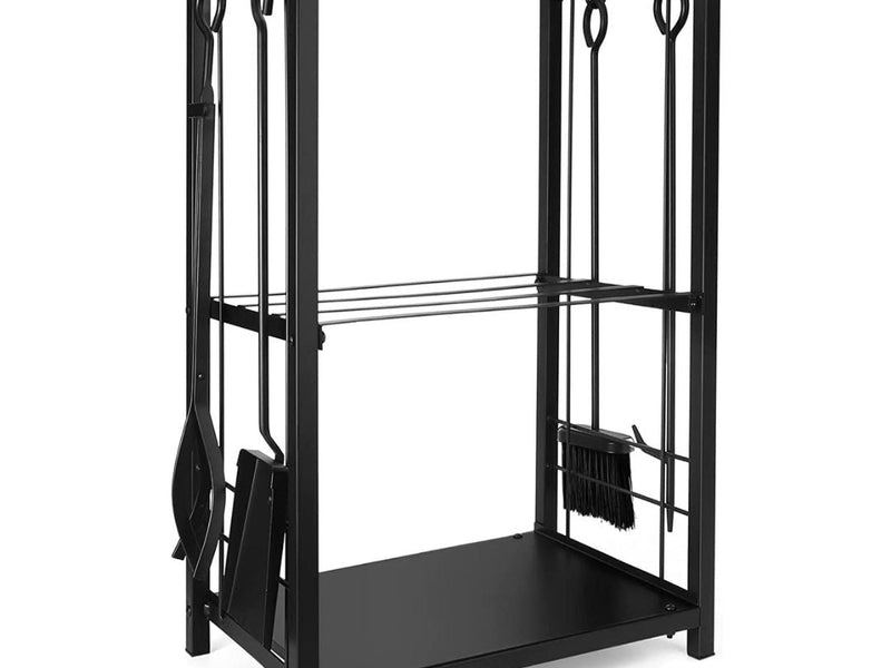 Lifespace Log Holder Set with 4 x Fireplace Tools