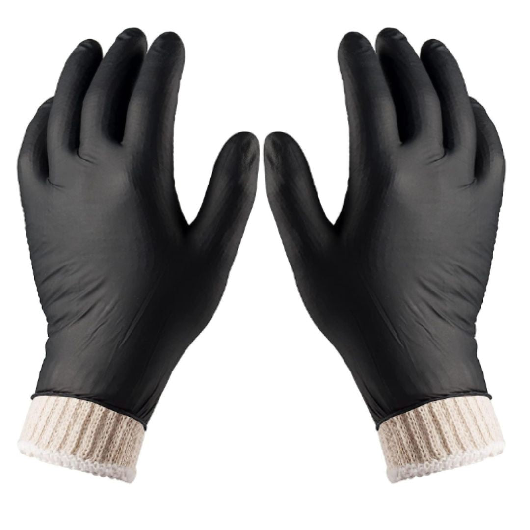 Lifespace Nitrile BBQ Disposable Gloves with Cotton Inner