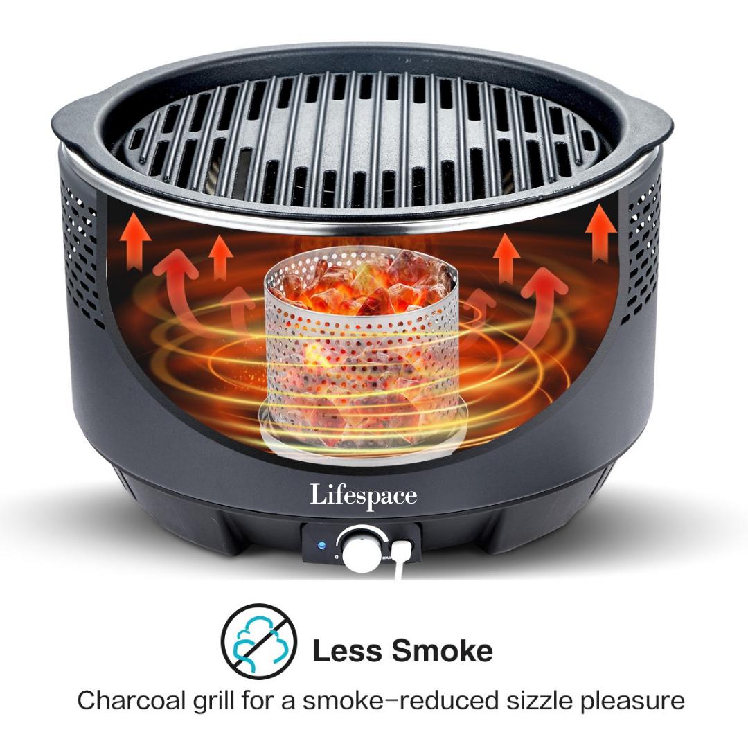 Lifespace Portable Charcoal Braai with FREE Dome Lid & Carry Bag - Lifespace
