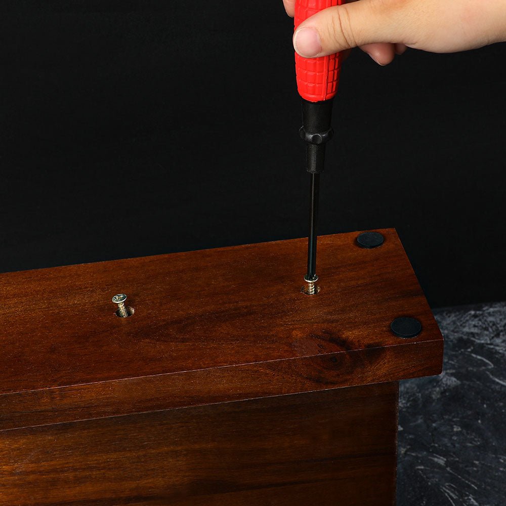 Lifespace Premium Counter Top Acacia Wood Magnetic Knife Holder
