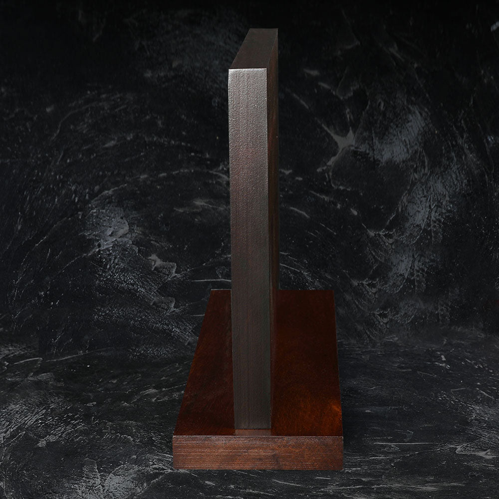 Lifespace Premium Counter Top Acacia Wood Magnetic Knife Holder