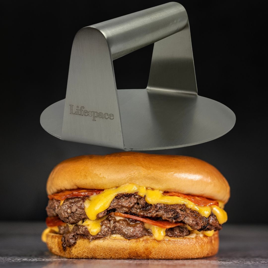 Lifespace Stainless Steel Smash Burger Grill Press - 7 VARIANTS AVAILABLE