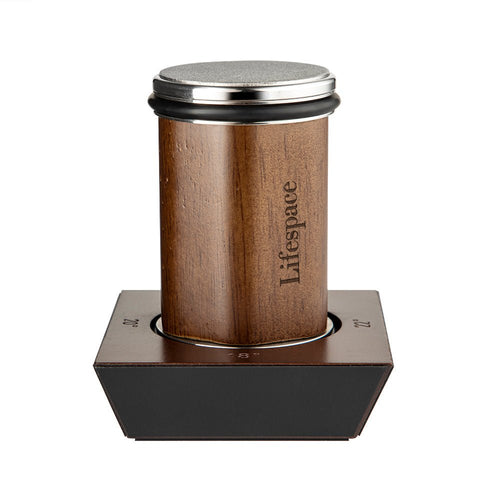 Lifespace Walnut Rolling Knife Sharpener — Diamond & Ceramic, 4 Angles, Gift Box